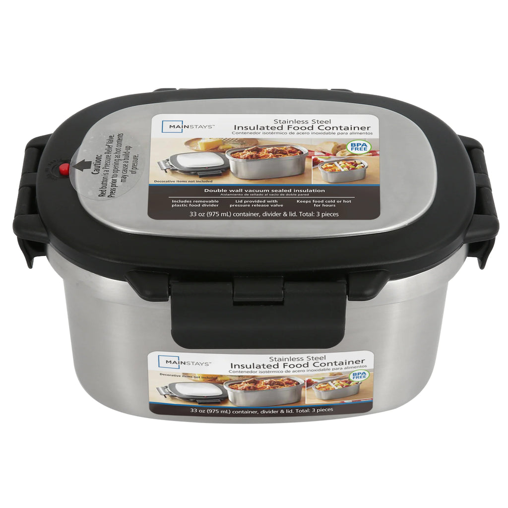 33 Oz Insulated Stainless Steel Lunch Box Food Storage Container with Lid