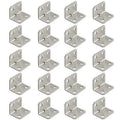 20Pcs Angle Iron Board Table, Chair, Cabinet, Wardrobe, Fixed Connector, 90-Degree Angle Iron Plate Bracket