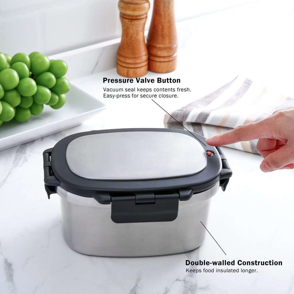 33 Oz Insulated Stainless Steel Lunch Box Food Storage Container with Lid