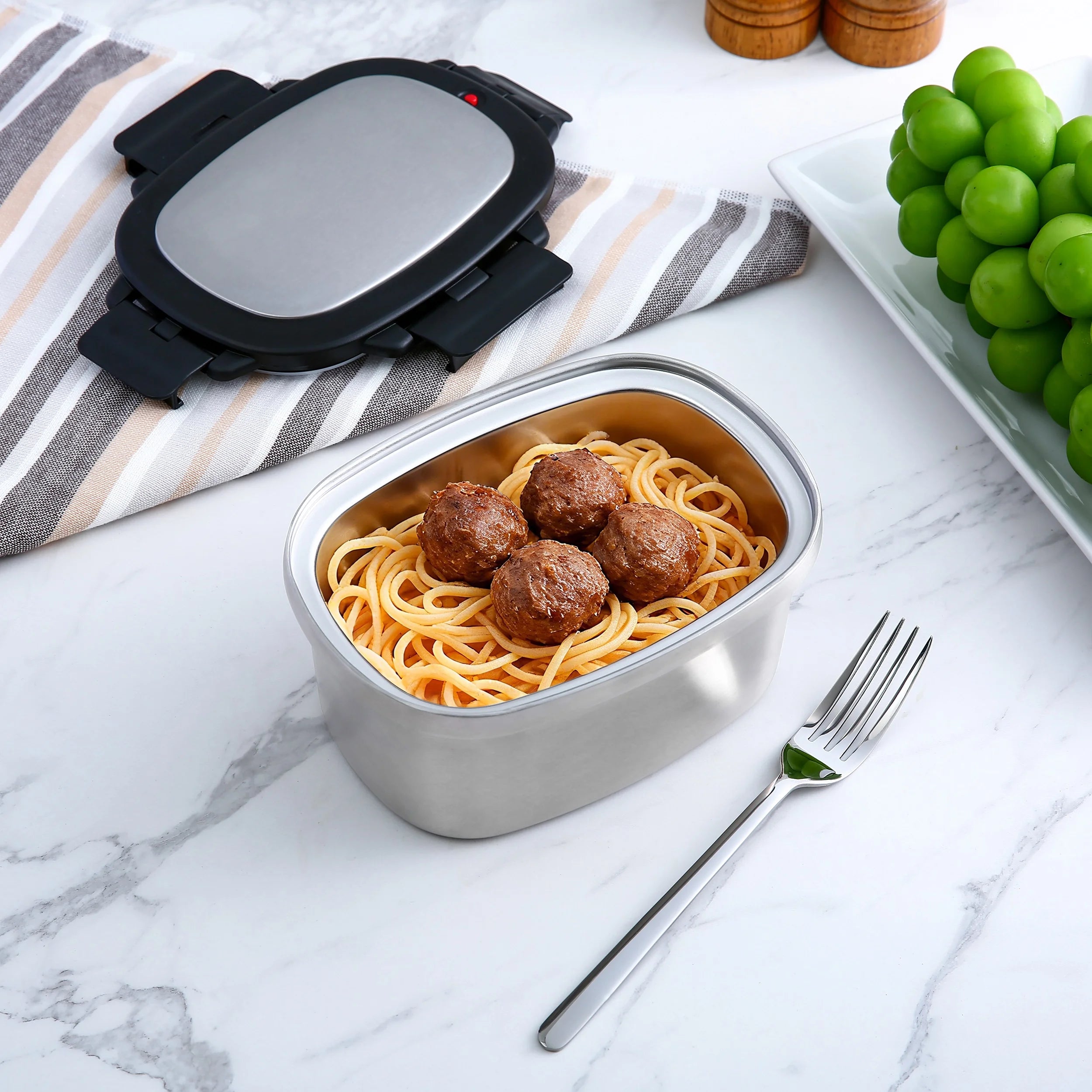 33 Oz Insulated Stainless Steel Lunch Box Food Storage Container with Lid