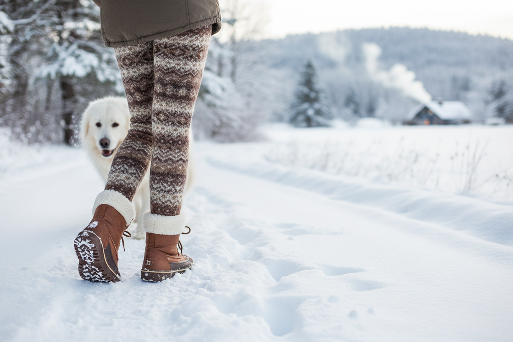 2025 New Fleece Lined Women's Snow Boots, Slip-on Pull-on High Heel Korean Style Hidden Wedge Winter Boots